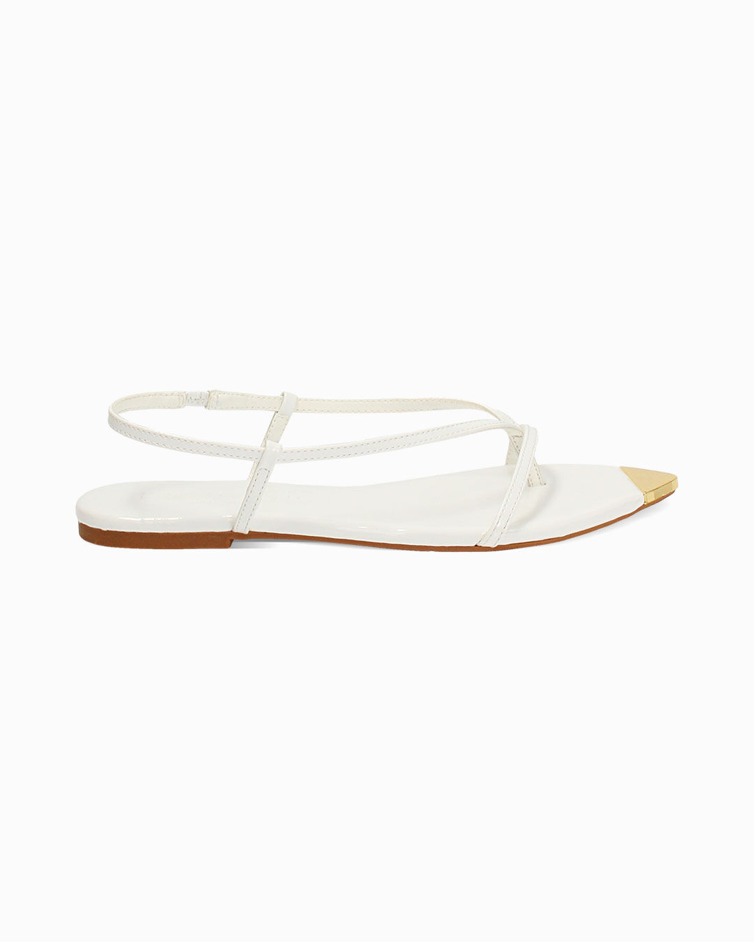 Sandali bassi bianchi minimal chic