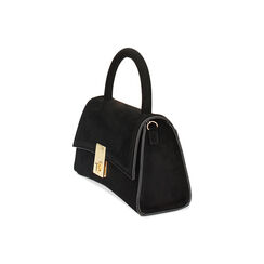 Mini bag noire en microfibre, Fin de Collection, 245125876MFNEROUNI, 002 preview