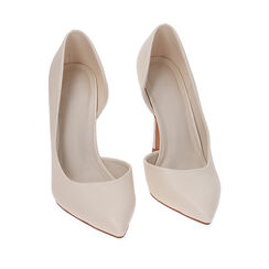 Décolleté minimal panna, tacco 10,5 cm, Primadonna, 212186143EPPANN035, 002a