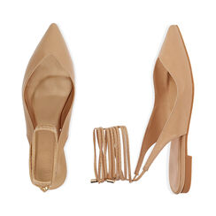 Ballerine slingback lace-up beige, SPECIAL SALE, 194974156EPBEIG036, 003 preview