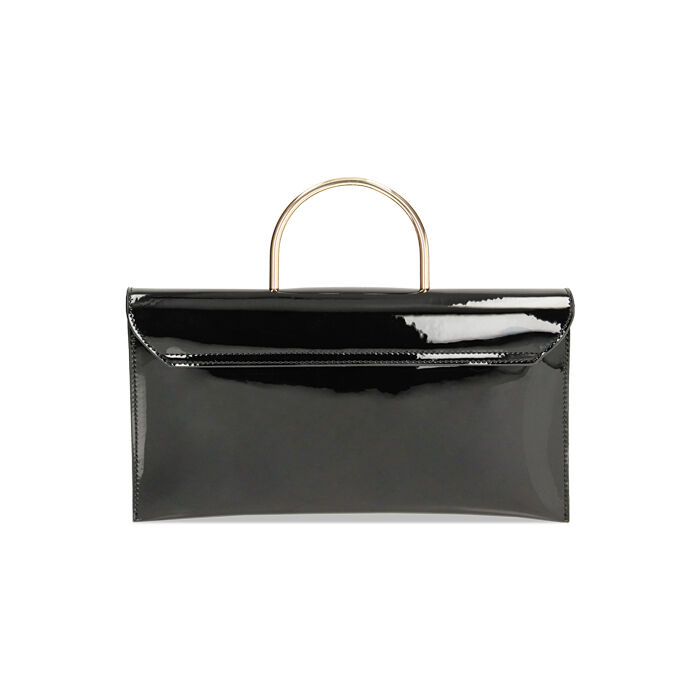 Pochette femme noire en vernis Primadonna Collection