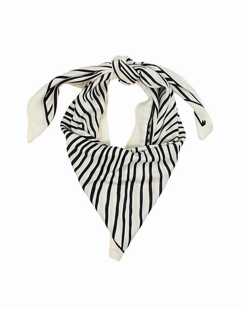 Foulard da donna bianco-nero image number null