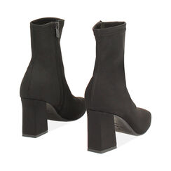 Bottines noires pour femme avec talon de 7,5 cm, Primadonna, 264943701LYNERO036, 004 preview