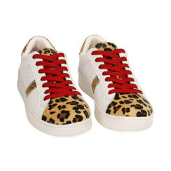 Sneakers bianco/leopard , Primadonna, 190622312EPBILE037, 002 preview