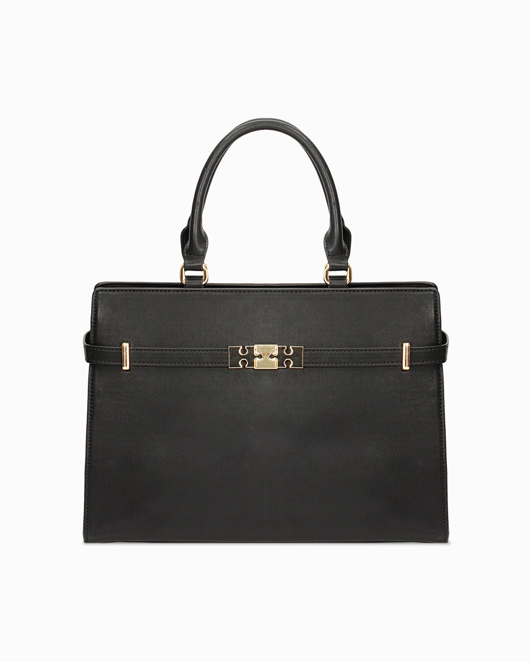 Borsa a mano nera dal design sofisticato