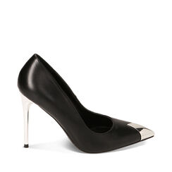 Décolleté nere con puntale, tacco 10,5 cm, Primadonna, 222179784EPNERO035, 001a