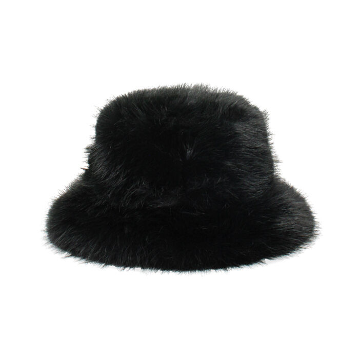 Chapeau noir en fourrure synthétique pour une élégance intemporelle, Primadonna, 261931303FUNEROUNI