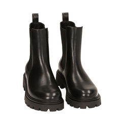 Stivaletti Chelsea neri, tacco 3,5 cm, Primadonna, 220610901EPNERO035, 002 preview