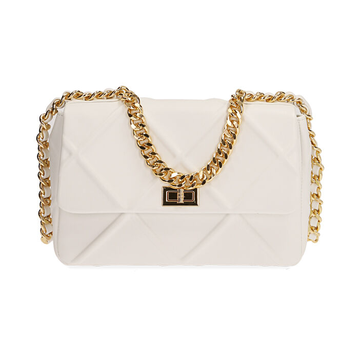 Borsa donna matelassé bianca | Primadonna Collection