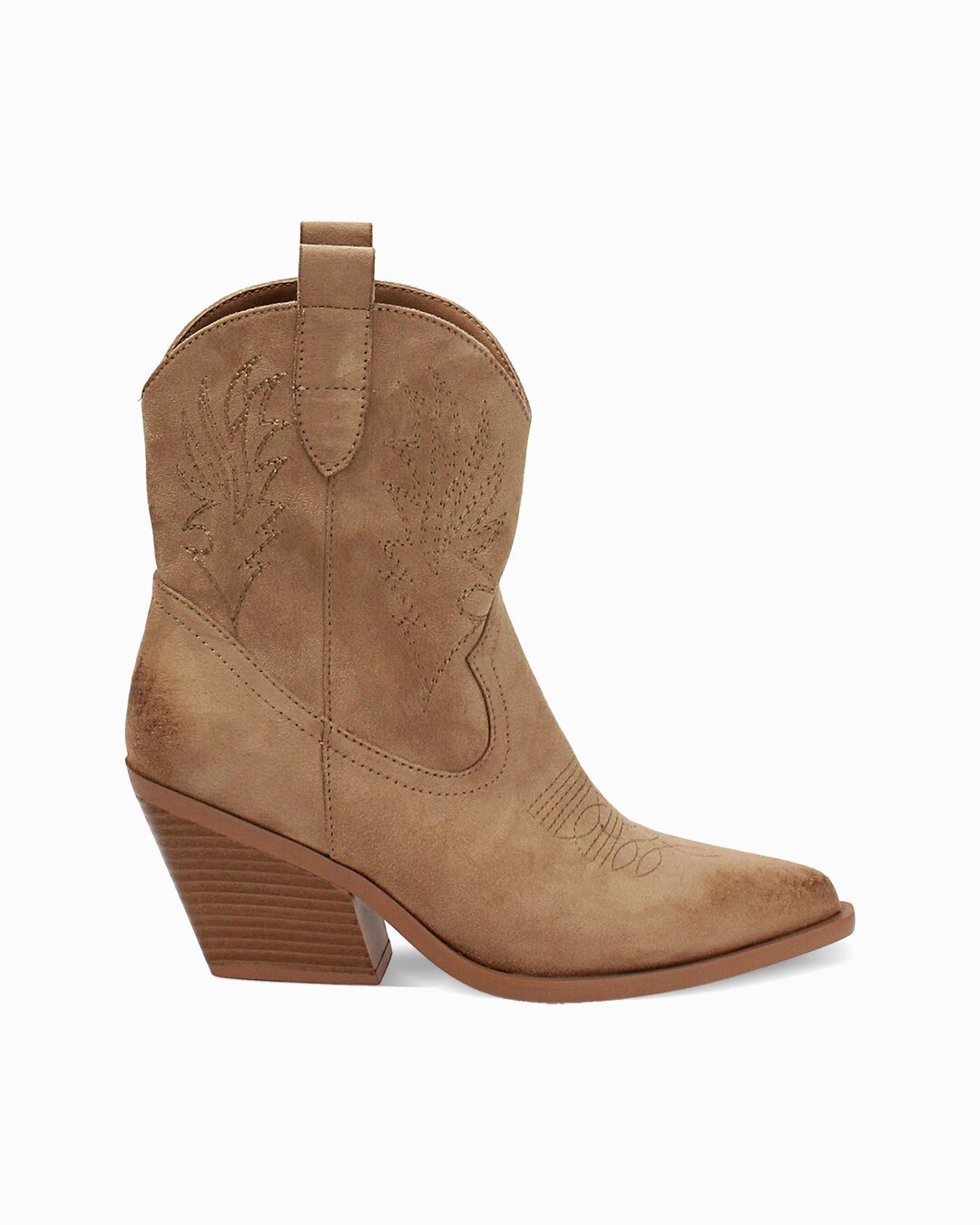 Tronchetti texani taupe tacco 6,5 cm