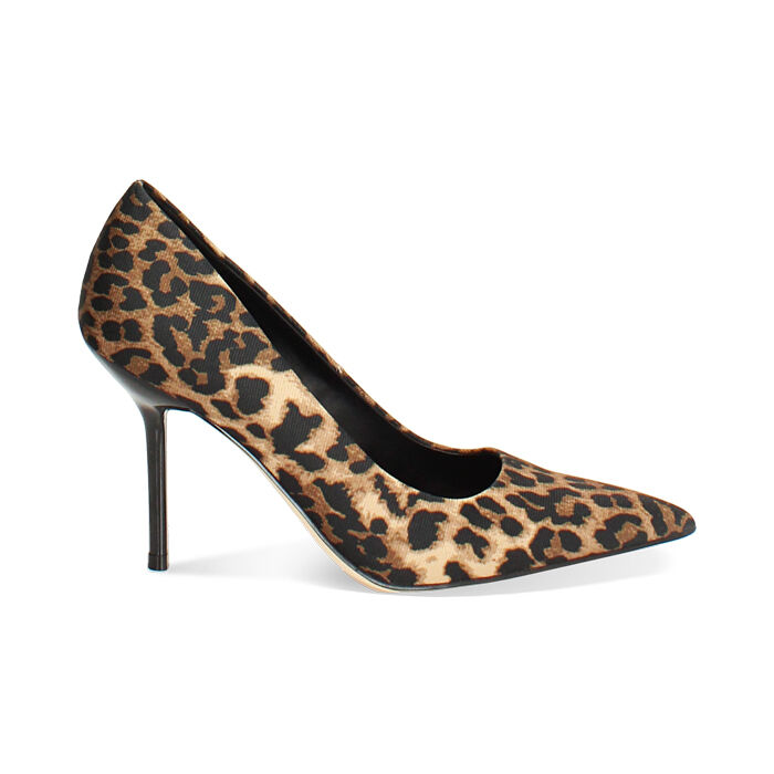 Décolleté leopard con tacco 9,5 cm da donna, Primadonna, 26M761604TSLEOP035