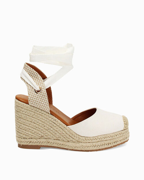 Campesine bianche tacco 9,5 cm, WHITE