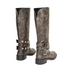 Stivale testa di moro con borchie, Primadonna, 243003001SCMORO035, 003 preview