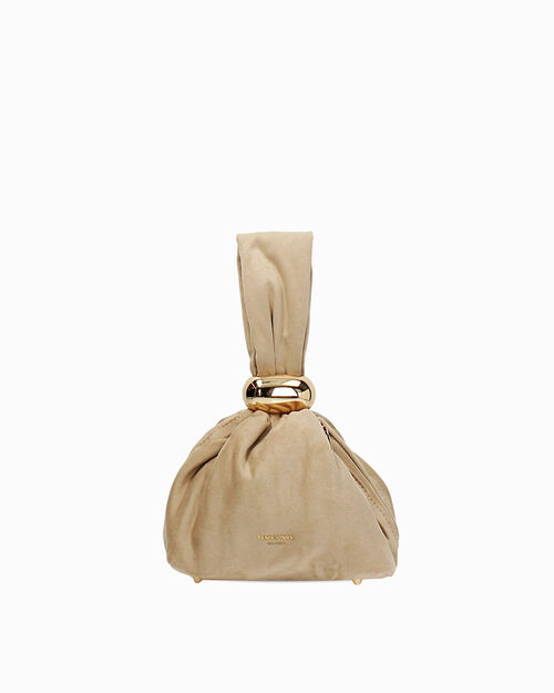 Mini bag beige dal design sofisticato, BEIGE