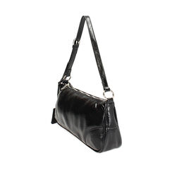 Mini bag a spalla nera in crack, Promozioni, 24D583560SCNEROUNI, 002a
