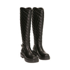 Bottes noires matelassées, Primadonna, 183075511TPNERO036, 002 preview