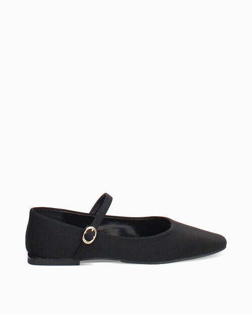 ZAPATOS BAILARINA LYCRA NERO, BLACK