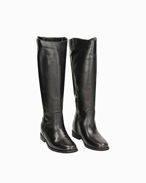 CALZATURA STIVALE PELLE NERO, 