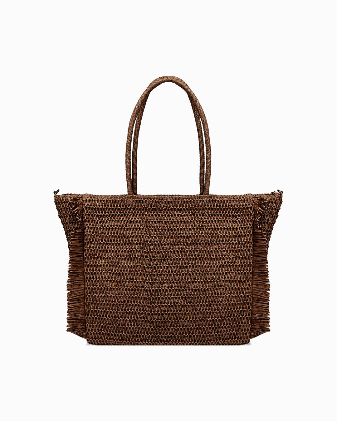 Borsa mare moro con dettagli sfrangiati