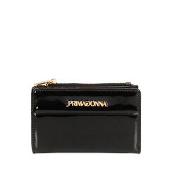 Portefeuille noir brillant, 245102404VENEROUNI, 001a
