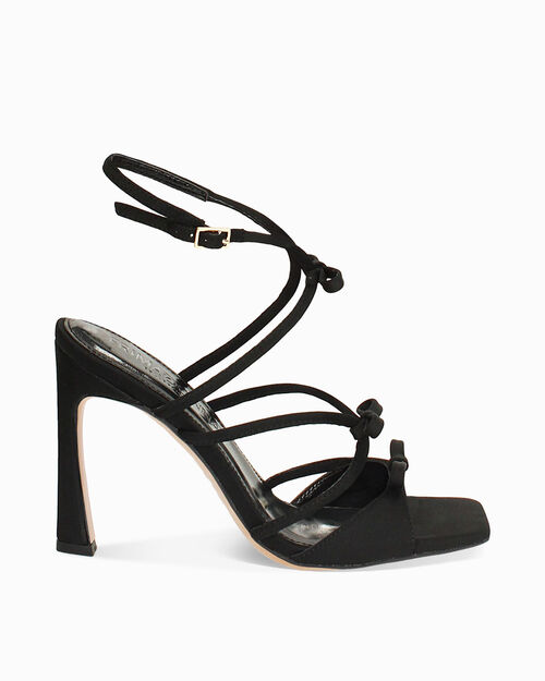 CHAUSSURES POUR FEMMES SANDALE LYCRA NER, BLACK