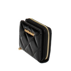 Portafoglio nero in vernice piccolo, 245102407VENEROUNI, 002a