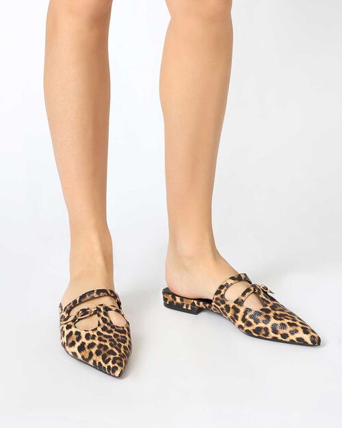 Sabots femme l&eacute;opard, LEOPARD