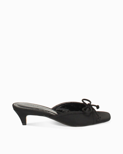 WOMEN SHOES SLIPPER LYCRA NERO, BLACK
