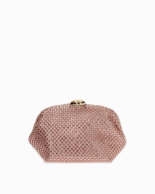 Pochette rosa-oro con pietre scintillanti, MULTI COLOR