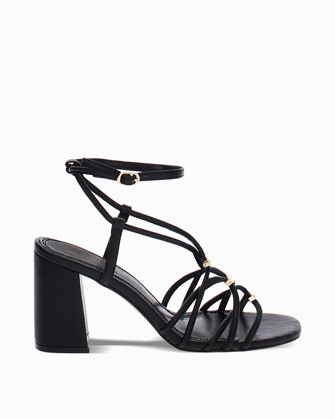 Sandali neri con tacco 8 cm