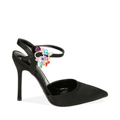 ZAPATOS CHANEL RASO NERO, Primadonna, 212186123RSNERO036, 001a