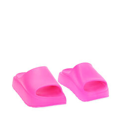 Sandalias de playa fucsias en PVC, 234701115PVFUCS036, 002a