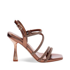 Sandales bronze avec talon 9,5 cm, Primadonna, 274912911LPBRON035, 001a
