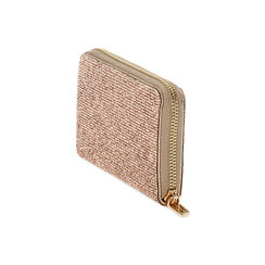 Portafoglio rosa-oro in laminato, Primadonna, 235122516LMRAORUNI, 002 preview