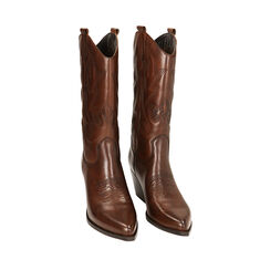 WOMEN SHOES BOOTS TEXANO LEATHER MARR, 22B805002PEMARR037, 002a