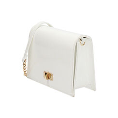 Bolso de mujer bandolera blanco en charol, Primadonna, 255126053VEBIANUNI, 003 preview