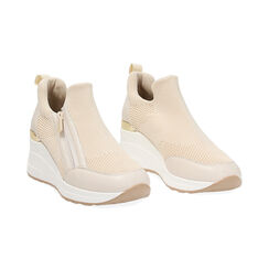 Slip on femme beige en tissu, Primadonna, 252850903TSBEIG035, 003 preview