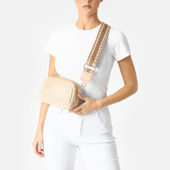 Borsa a tracolla donna beige, Primadonna, 251124171RFBEIGUNI, 002a