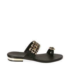 Sandalias flat joya negro, Primadonna, 194909955EPNERO036, 001a