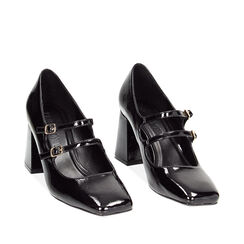 CALZATURA DECOLLETE' NAPLACK NERO, 224914902NPNERO037, 002a