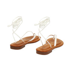 Sandalias bajas blancas para mujer, Primadonna, 254940813EPBIAN035, 004 preview