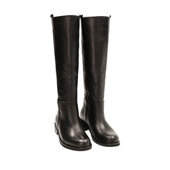 WOMEN SHOES BOOTS LEATHER NERO, Primadonna, 22L601635PENERO035, 002a