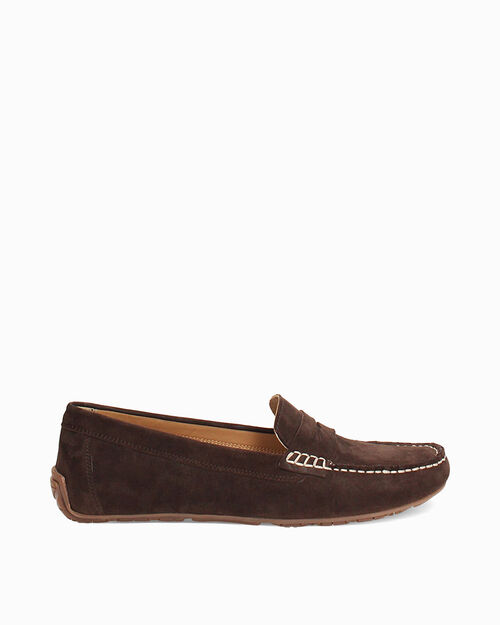 Mocassini in camoscio testa di moro, DK BROWN