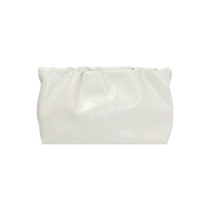 Pochette bianca lucida con tracolla removibile, Primadonna, 261751040EUBIANUNI