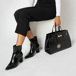 Borsa a mano nera con tracolla removibile, Primadonna, 265731833EUNEROUNI, 002 preview