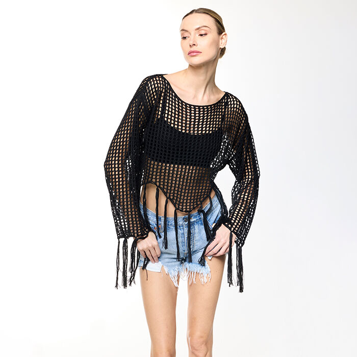 Cache maillot noir a manches femme Primadonna Collection