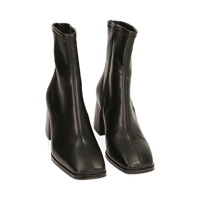 Bottines noires femme talon 8 cm Primadonna Collection