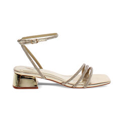 Sandales or avec talon 5,5 cm, Primadonna, 274911202LPOROG035, 001 preview