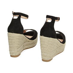 Zeppe donna nere in microfibra, Primadonna, 254981950MFNERO035, 004 preview