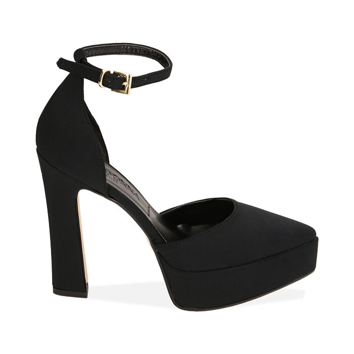Scarpe nere tacco 12 hot sale